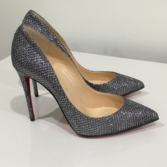 Authentic Christian Louboutin Glitter Pigalle Pump - Picture 4 of 8